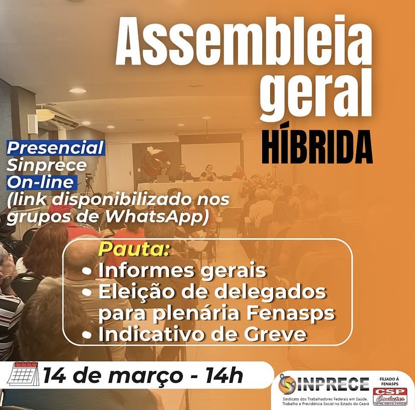 Assembleia Geral Híbrida SINPRECE